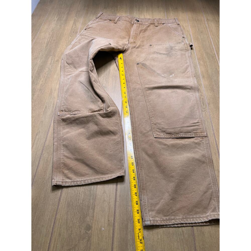 Vintage Carhartt Pants Mens 38x32 Brown B136 Workwear Double Knee Y2K - Picture 7 of 15